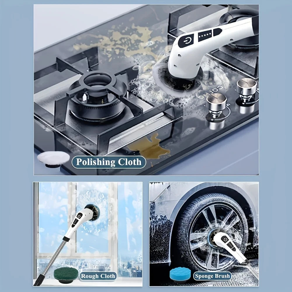 Extendable Electric Spin Scrubber
