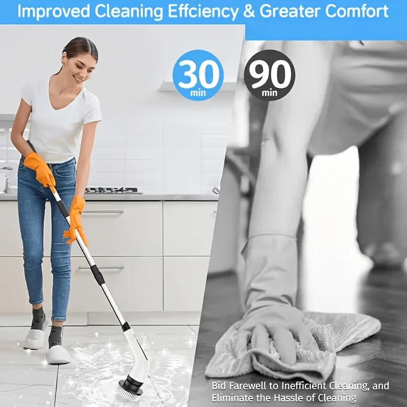 Extendable Electric Spin Scrubber